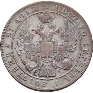 Rusko, Mikuláš I., 1825 - 1855, Rubl 1832 SPB-NG, minc. Petrohrad, Uzd.1514, Cr.168.1