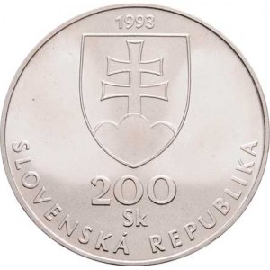 Slovensko, republika, 1993 -, 200 Sk 1993 - 150 let vzniku spisovné slovenštiny,