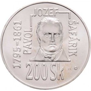 Slovensko, republika, 1993 -, 200 Sk 1995 - 200 let narození Pavla Jozefa Šafárika,