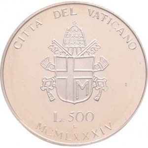 Vatikán, Jan Pavel II., 1978 - 2005, 500 Lira 1984 - 2000 let narození Panny Marie -