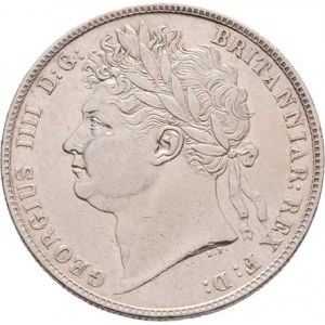Velká Británie, George IV., 1820 - 1830, 1/2 Crown 1823, Londýn, SCBC.3808, KM.676 (Ag925),
