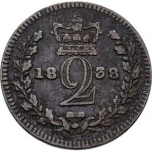 Velká Británie, Victoria, 1837 - 1901, 2 Pence 1838 - typ Maundy sets, Londýn, SCBC.3919,