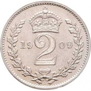 Velká Británie, Edward VII., 1901 - 1910, 2 Pence 1909 - typ Maundy Sets, Londýn, SCBC.3988,