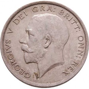 Velká Británie, George V., 1910 - 1936, 1/2 Crown 1916, Londýn, SCBC.4011, KM.818.1 (Ag925),