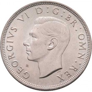 Velká Británie, George VI., 1936 - 1952, 1/2 Crown 1937, Londýn, SCBC.4080, KM.856 (Ag500),