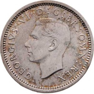 Velká Británie, George VI., 1936 - 1952, 3 Pence 1942, Londýn, SCBC.4085, KM.848 (Ag500),