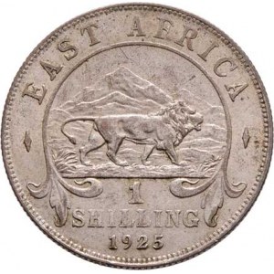 Britská východní Afrika, George V., 1910 - 1936, Schilling 1925, KM.21 (Ag250), 7.744g, nep.hr.,