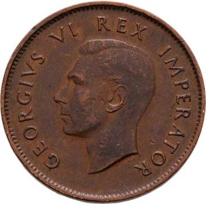 Jižní Afrika, George VI., 1936 - 1952, 1/4 Penny 1943, KM.23 (bronz), 2.748g, nep.hr.,