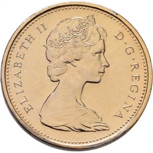 Kanada, Elizabeth II., 1952 -, 1 Cent 1967 - 100 let Kanady, KM.65 (zlacený bronz),