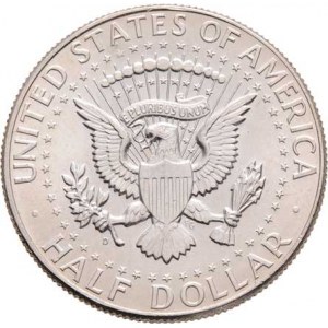 USA, 1/2 Dolar 1964 D - Kennedy, KM.202 (Ag900), 12.432g,