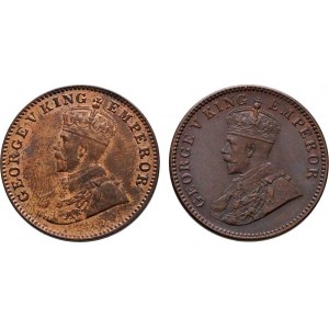 Indie, George V., 1910 - 1936, 1/4 Anna 1927, 1936, KM.512 (bronz), 4.826g, 4.882g,