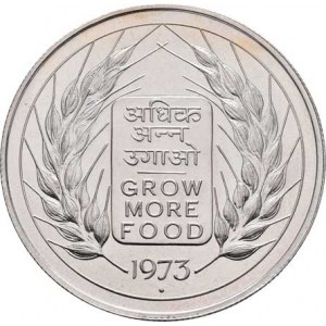 Indie, republika, 1947 -, 10 Rupie 1973 - FAO, KM.188 (Ag500, 64.000 ks),
