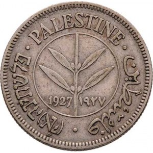 Palestina, britské mandátní území, 1922 - 1948, 50 Mils 1927, KM.6 (Ag720), 5.755g, nep.hr.,