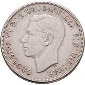 Austrálie, George VI., 1936 - 1952, Crown 1937, KM.34 (Ag925), 28.070g, dr.hr., dr.rysky,
