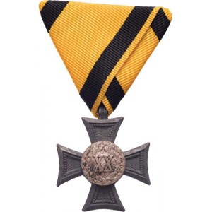Rakousko - Uhersko, František Josef I., 1848 - 1916, Služební kříž za 20 let - typ 1913, Marko.379e