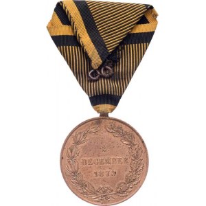 Rakousko - Uhersko, František Josef I., 1848 - 1916, Válečná pamětní medaile 2.DEC.1873, Marko.364a