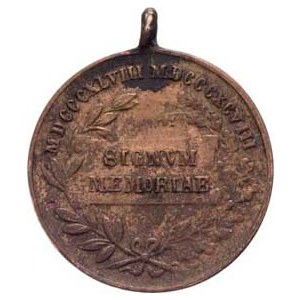 Rakousko - Uhersko, František Josef I., 1848 - 1916, Jubilejní vojenská medaile 1898 - miniatura, p