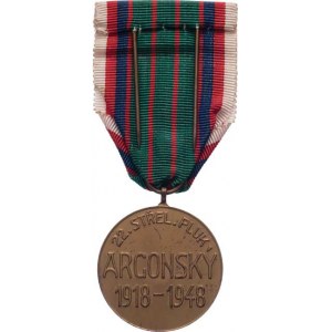 Československo, 22.stř.pluk Argonský - pamětní medaile, VM.104,