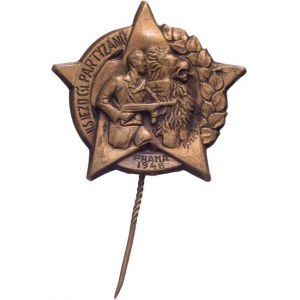 Československo, Praha 1948 - pam.odznak II.sjezdu partyzánů, VM.249,