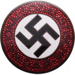 Německo - III.říše, NSDAP - členský odznak, H-H.4008b, Sign.M1/120-RZM,