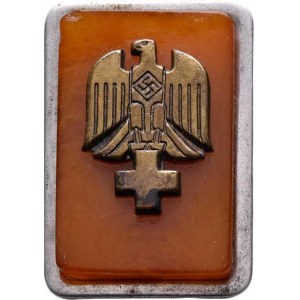 Německo - III.říše, Červený kříž - členský odznak podložený oranžovým