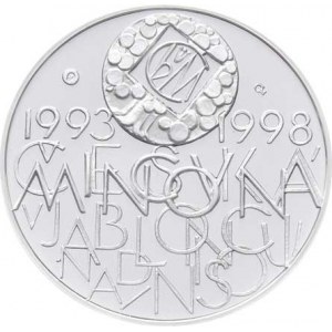 Harcuba Jiří, 1928 - 2013, Česká mincovna - 5.výročí české měny 1993/1998 -