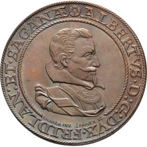 Chaura K., 1869 - 1945, a Špánek K., 1894 - 1965, AE pamětní medaile Albrechta z Valdštejna 1634/19