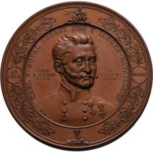 Radnicky Karel, 1818 - 1901, Znojmo - odhalení pomníku plukovníka Kopala 16.X.1853