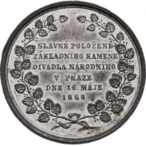 Seidan Václav, 1817 - 1870, Položení zákl.kamene Národního divadla 16.5.1868 -