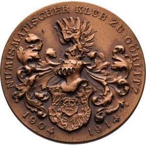 Görlitz (Zhořelec), Numismatický klub - 10 let trvání 1914 - znak města,