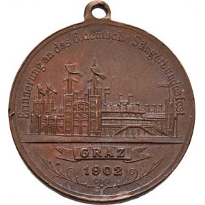 Graz (Štýrský Hradec), Nesign. - VI.německá pěvecká slavnost 1902 - palác,