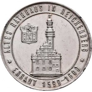 Liberec (Reichenberg), Zitte - AR medaile na otevření nové radnice 30.9.1888