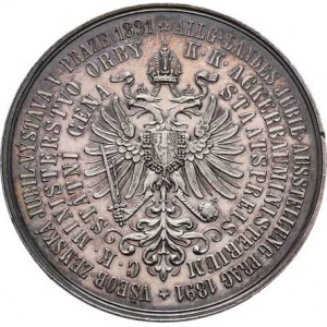 Praha - medaile Zemské jubilejní výstavy 1891, Tautenhayn - Státní cena ministerstva orby 1891 -
