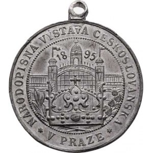 Praha - medaile Národopisné výstavy českoslovanské, Pichl 1895 - Jan Amos Komenský zprava, opis a n