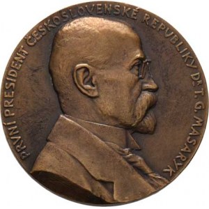 Československo - medaile s portrétem T.G.Masaryka, Čejka - medaile na paměť uzdravení na jaře 1921
