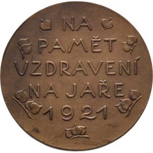 Československo - medaile s portrétem T.G.Masaryka, Čejka - medaile na paměť uzdravení na jaře 1921