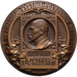 Československo - medaile s portrétem T.G.Masaryka, Šaff - AE medaile I.filatelistické výstavy 1923