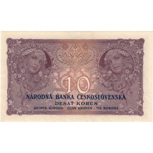Československo - bankovky Národ. banky Československé, 10 Koruna 1927, série N139, BHK.22e, He.22b