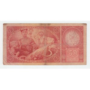 Československo - bankovky Národ. banky Československé, 50 Koruna 1929, série Na, BHK.24b, He.24b, 