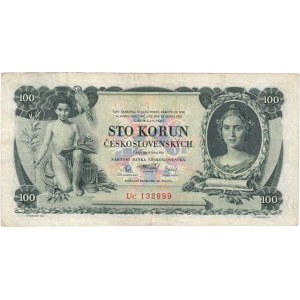 Československo - bankovky Národ. banky Československé, 100 Koruna 1931, série Uc, BHK.25c, He.25b2