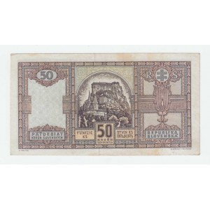 Slovenská republika, 1939 - 1945, 50 Koruna 1940, série Ik, BHK.50, He.53a, neperf.,