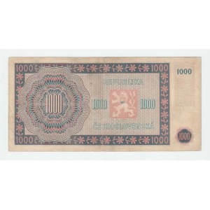 Československo - bankovky a státovky 1945 - 1953, 1000 Koruna 1945, sér. 24A, BHK.78a, He.83a nepe