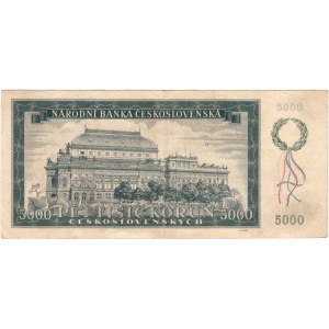 Československo - bankovky a státovky 1945 - 1953, 5000 Koruna 1945, série 02A, BHK.79, He.85a nepe