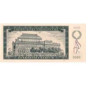 Československo - bankovky a státovky 1945 - 1953, 5000 Koruna 1945, série 22A, BHK.79, He.85a nepe