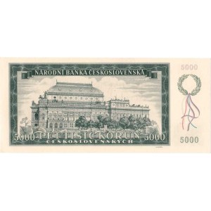 Československo - bankovky a státovky 1945 - 1953, 5000 Koruna 1945, série 15A, BHK.79, He.85a.s1,