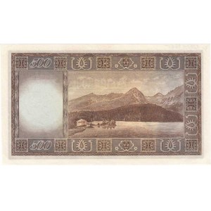 Československo - bankovky a státovky 1945 - 1953, 500 Koruna 1946, série E, BHK.80a, He.87a.s1,