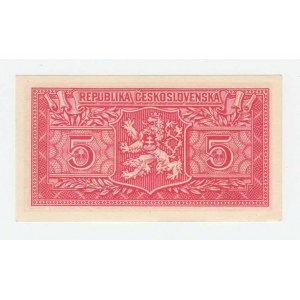 Československo - bankovky a státovky 1945 - 1953, 5 Koruna 1949, série A110, BHK.82c, He.89a3 nepe
