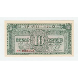 Československo - bankovky a státovky 1945 - 1953, 10 Koruna 1950, série Zb, BHK.84b, He.92b.s1,