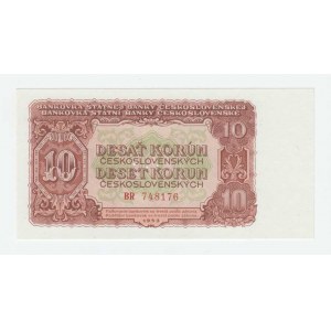 Československo - bankovky a státovky 1953, 10 Koruna 1953, série BR (Moskva), BHK.89aA,