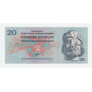 Československo - bankovky 1970 - 1989, 20 Koruna 1970, série F92, BHK.100, He.113a